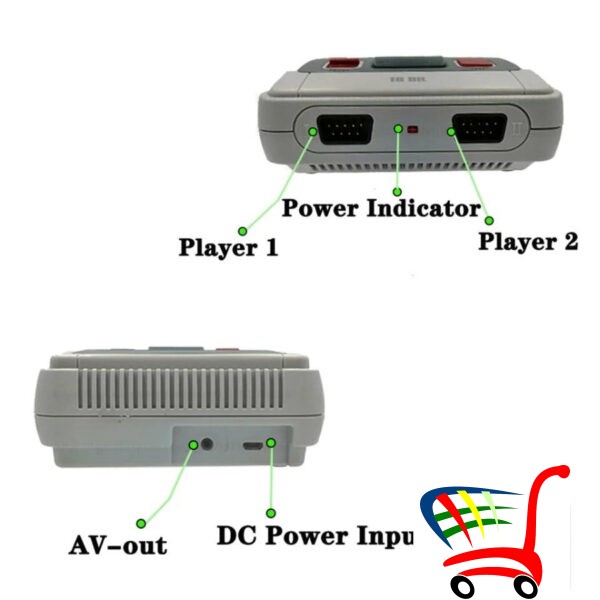 Retro Mini Konzola/167 Igrica/16 Bit -