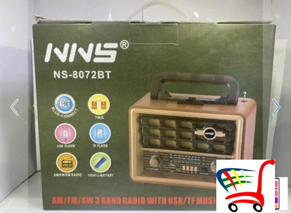 Retro Radio - Tranzistor / Blutut/ Usb/ Fm/Led