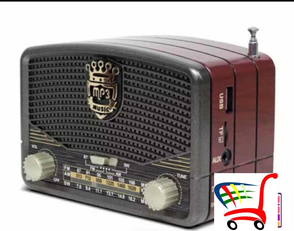 Retro Radio - Tranzistor Na Baterije I Struju Mk 619 Bt