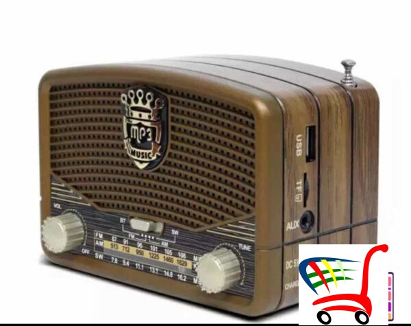 Retro Radio - Tranzistor Na Baterije I Struju Mk 619 Bt