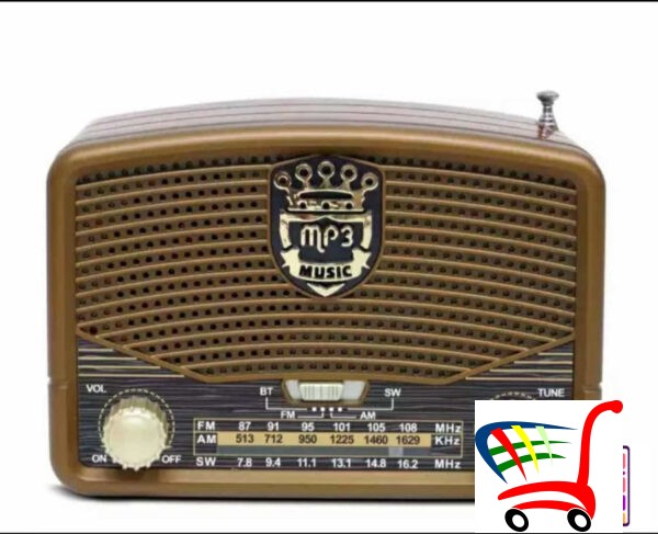 Retro Radio - Tranzistor Na Baterije I Struju Mk 619 Bt