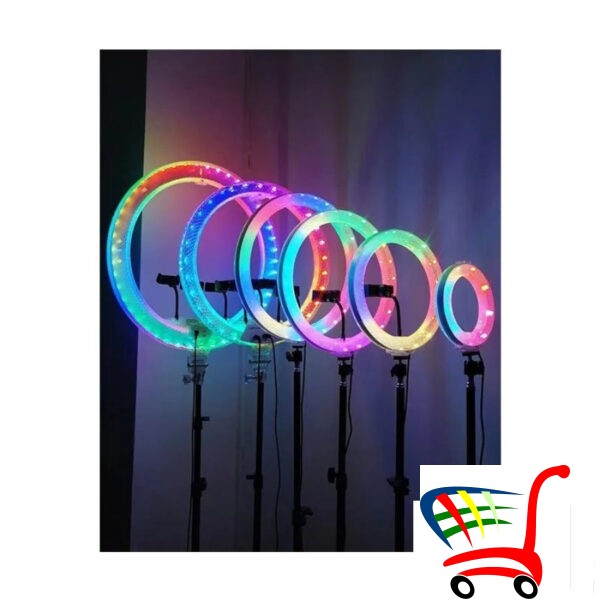 Rgb Ring Light 12 Ina & Diamond Crystal Lamp -