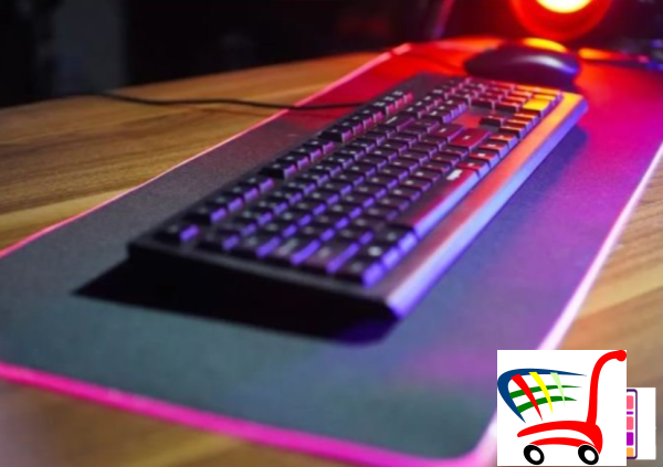 Rgb Velika Podloga Za Mis I Tastaturu-Rgb Svetleca Podloga -