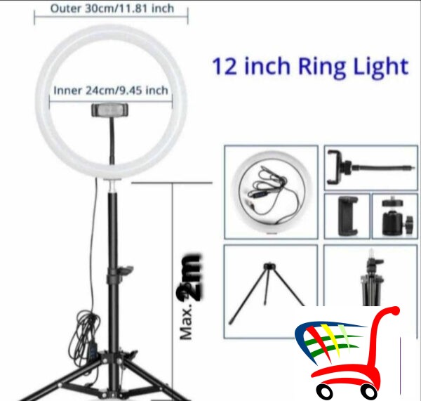 Ring Light 12 Ina Sa Podesivim Stalkom Svetlo -