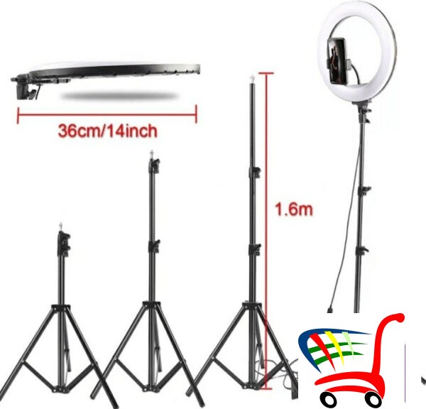 Ring Light 14 Sa Stativom/ Tri Draa Za Telefon/ -