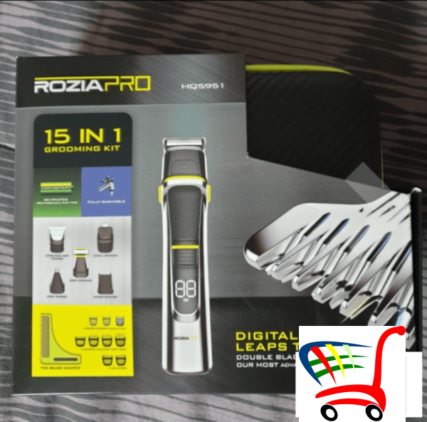 Rozia Pro Set Vodootporan 15U1 Trimer- Professional Trimmer -