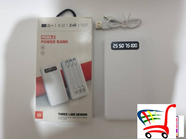 Samsung Power Bank 20000Mah/ 3X Usb Izlaz + Lampa -