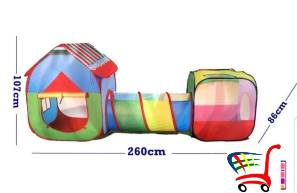 Ator 3In1 Za Decu-Play Tent -