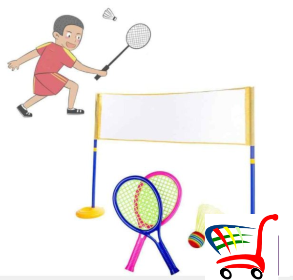 Set 2 In 1 Badminton I Odbojka () -