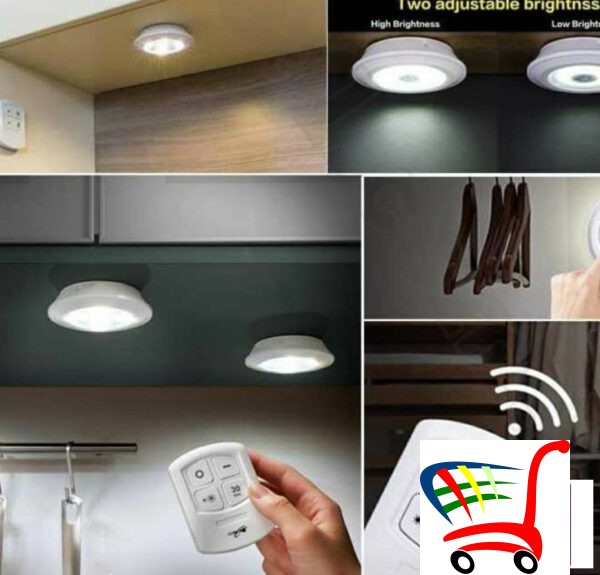 Set Od Tri Led Lampe Sa Daljinskim Upravljaem -