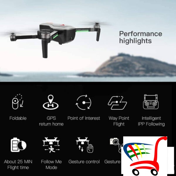 Sg906 Pametan Dron Gps 5G Wifi 4K Hd Kamera -