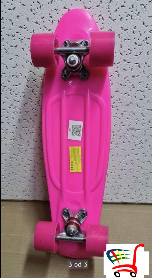 Skejtbord - Penibord Penny Board Zuti / Rozi Ljubicasti