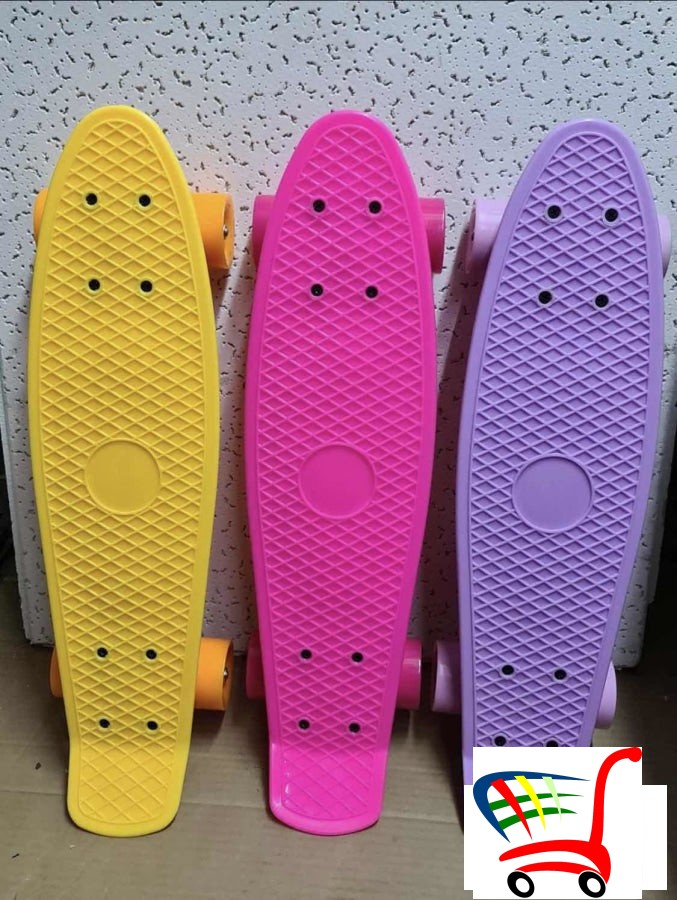 Skejtbord - Penibord Penny Board Zuti / Rozi Ljubicasti
