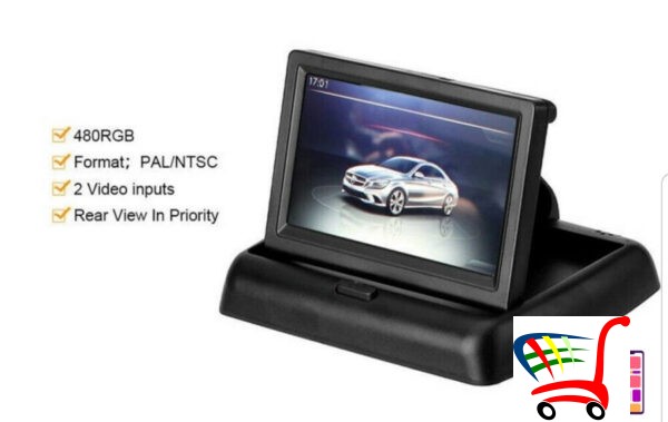 Sklopivi Monitor Za Auto-4 3 In. -