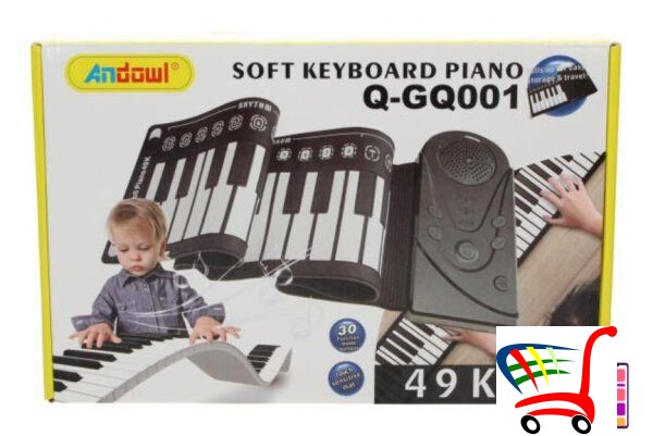 Soft Keyboard Piano/Fleksibilni Piano Za Decu -