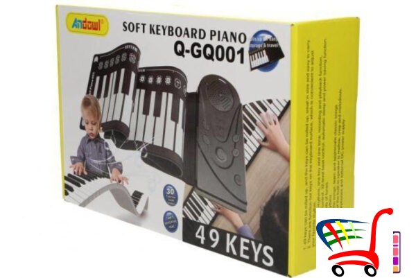 Soft Keyboard Piano/Fleksibilni Piano Za Decu -