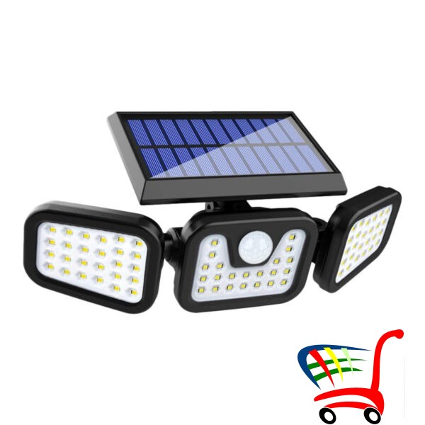 Solarna Lampa/3 Rotirajue Glave/100 Dioda -