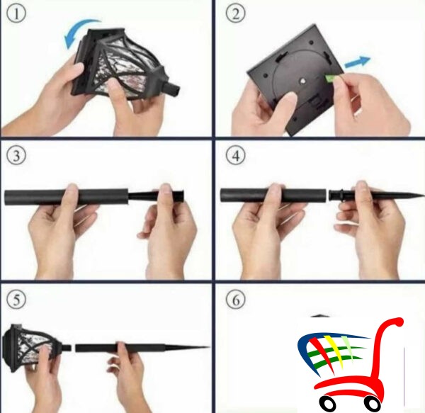 Solarna Led Lampa - Svetlo Za Batu 6 Komada