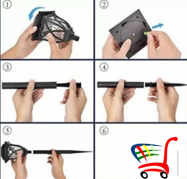Solarna Led Lampa - Svetlo Za Batu 6 Komada