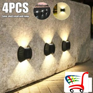 Solarne Zidne Led Lampe 4 Kom -