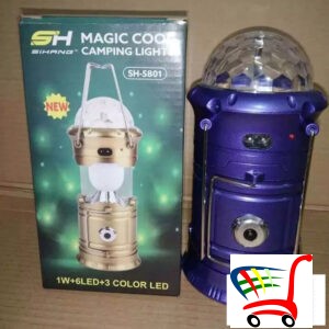 Solarni Fenjer Za Kampovanje I Rgb Disko Kugla -