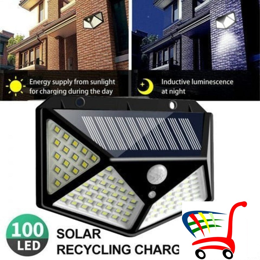Solarni Reflektor 2 Komada Solarna Lampa 100 Dioda -