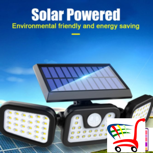 Solarni Reflektor Iz 3 Dela Sa 100 Dioda -