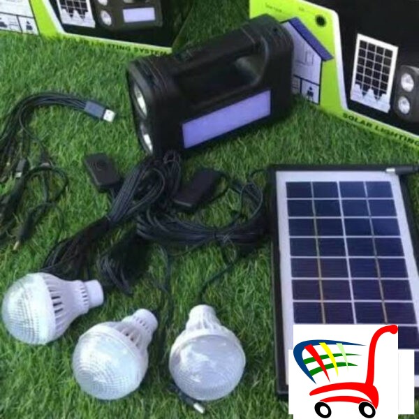 Solarni Sistem Sa Akumulatorom + 3 Led Sijalice Usb -