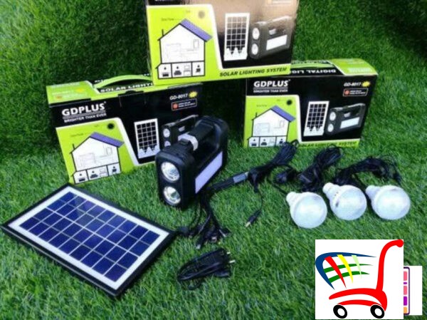 Solarni Sistem Sa Akumulatorom + 3 Led Sijalice Usb -