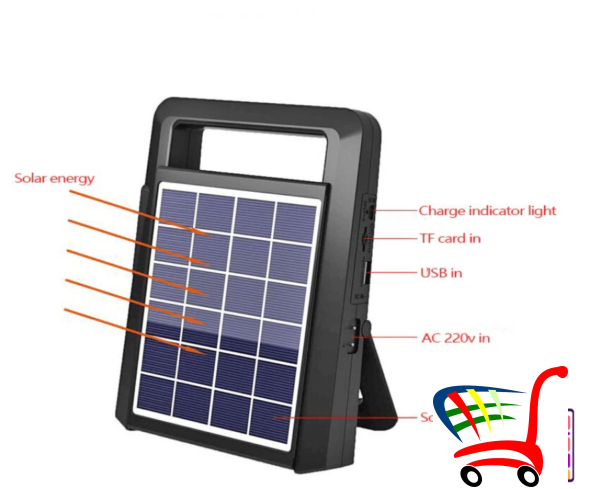 Solarni Sistem+Fm Radio+Lampa -