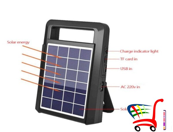 Solarni Sistem+Fm Radio+Lampa-Odlican Solarni Sistem Za Put -