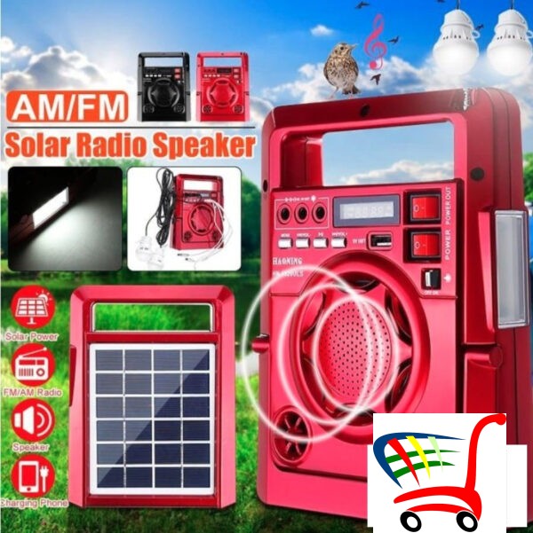 Solarni Sistem+Fm Radio+Lampa-Odlican Solarni Sistem Za Put -