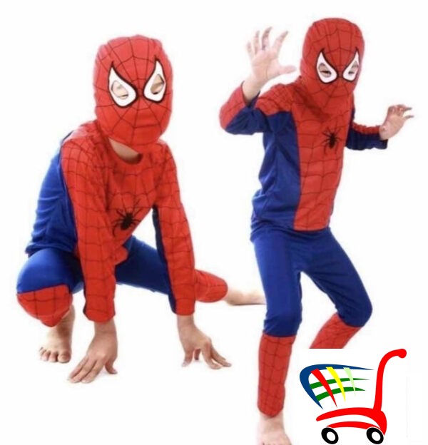 Spajdermen Kostim Za Decake S M L -
