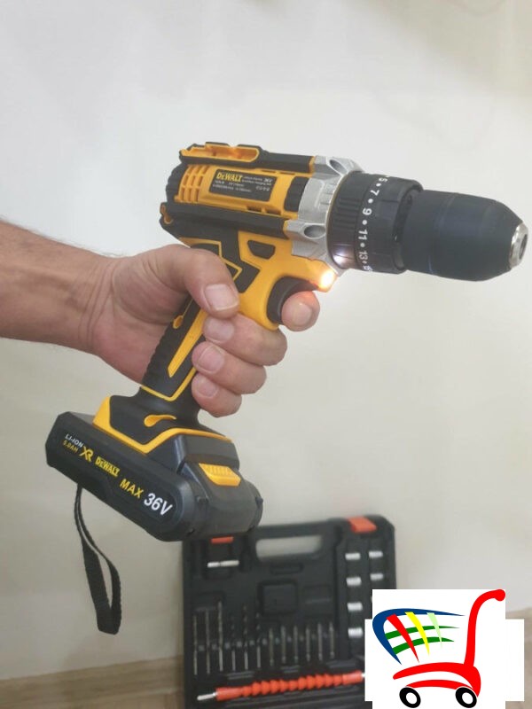 Srafilica/Busilica/Cekic-Dewalt Aku 36V+Pribor+2 Baterije -