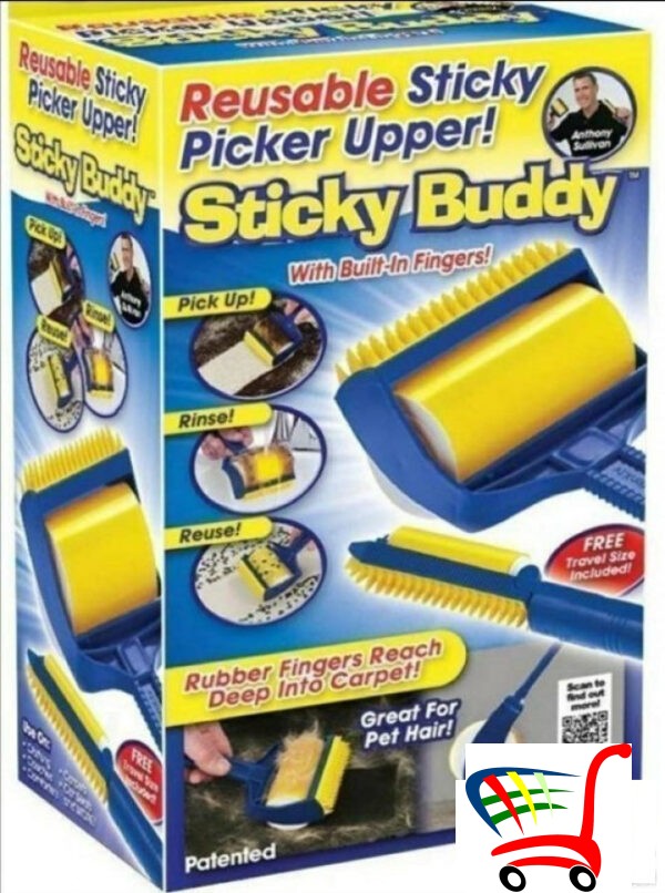 Sticky Buddy - Valjak Za Skupljanje Dlaka Kunih Ljubimaca