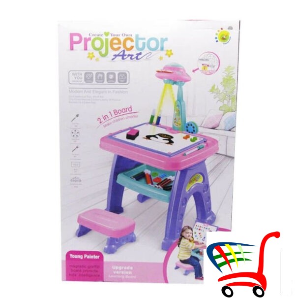 Sto Za Crtanje-Projektor Sto Za Crtanje-Sto Decu -