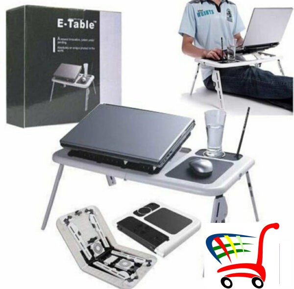 Sto Za Laptop Sa Dva Kulera - E-Table