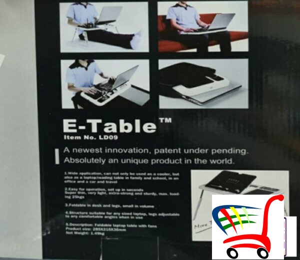 Sto Za Laptop Sa Dva Kulera - E-Table