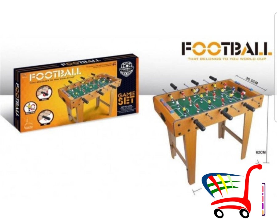 Stoni Fudbal-Drveni Veliki Sa Nogarama -