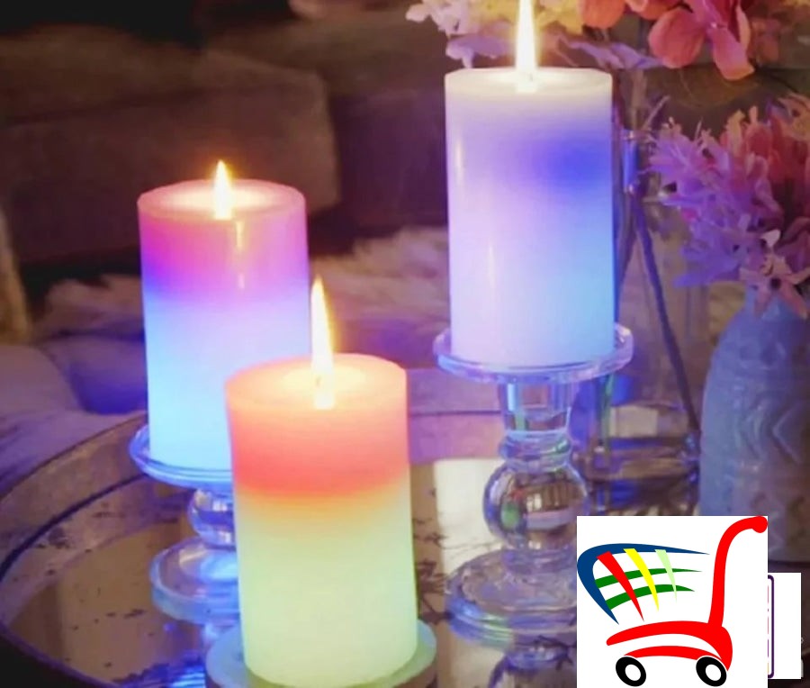 Sveca Koja Menja Boje Magicna Od Voska -