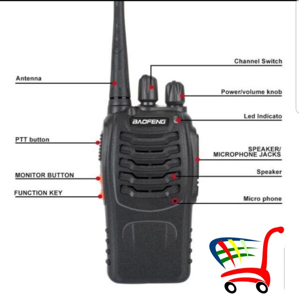 Toki Voki - Slusalice 2X Radio Stanica Bf-888S