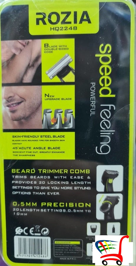 Trimer Masinica Za Bradu I Sisanje Na Punjenje -