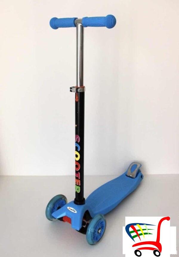 Trotinet Scooter Sa Svetlecim Tockovima Vise Boja -