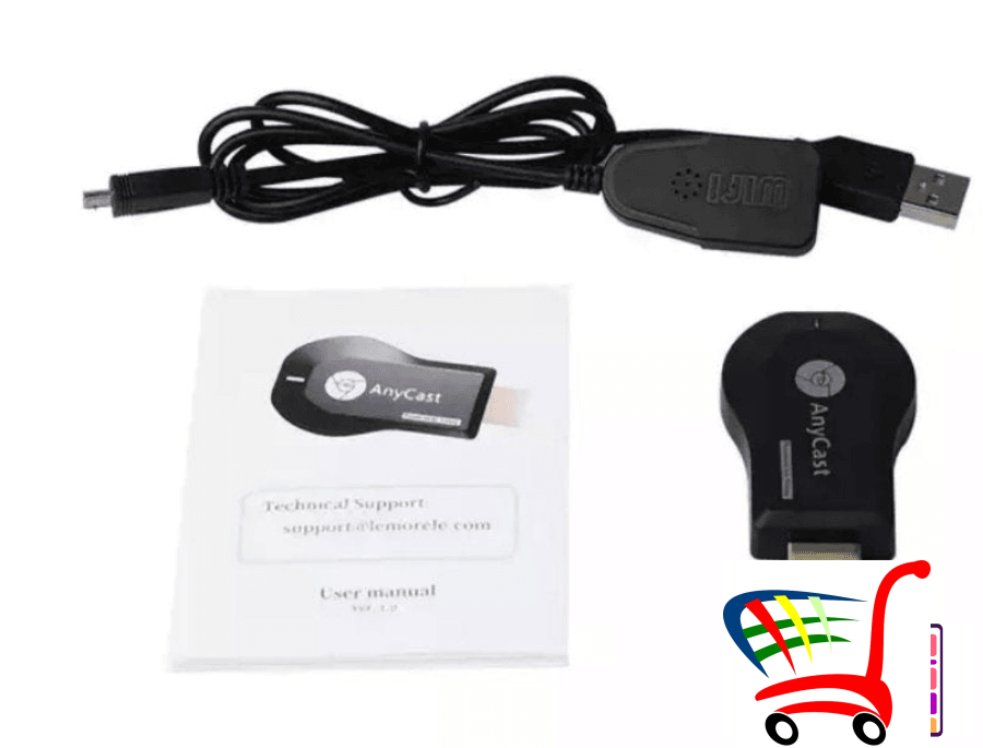 Tv Stick - Anycast M9+ 1080P Full Hd Rk3036