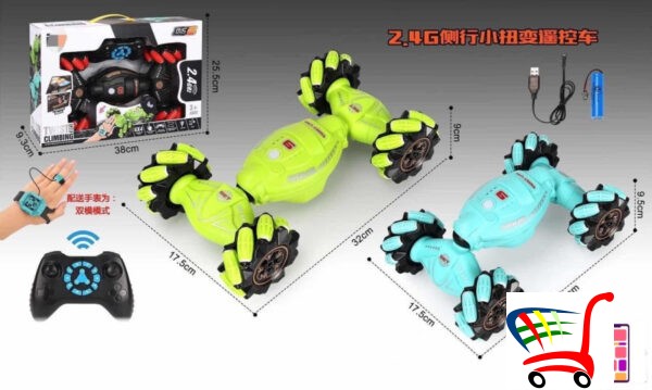 Twist Climbing Stunt Car Na Daljinski I Narukvicom Za Prst -