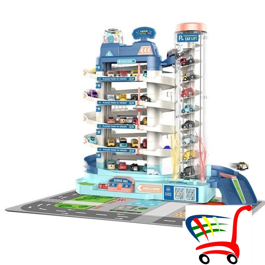 Velika Garaza Na 4 Nivoa Sa Liftom I Auticima -