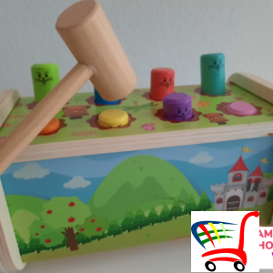 Zabavna Drvena Igraka Sa Ekiem -
