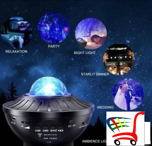 Zvezdano Nebo Projektor+Bluetooth Zvunik/Starry Projector -