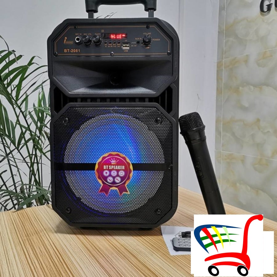 Zvucnik Bluetooth Karaoke +Zicni+Bezicni Mikrofon -