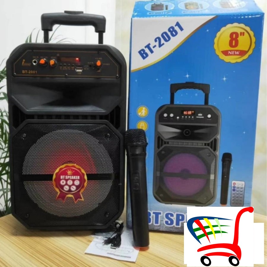 Zvucnik Bluetooth Karaoke +Zicni+Bezicni Mikrofon -